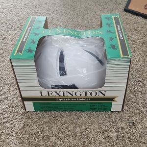Lexington White Equestrian Helmet - Classic Riding Helmet